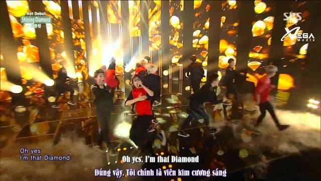 Shining Diamonds + Adore U (Inkigayo 07.06.15) (Vietsub)