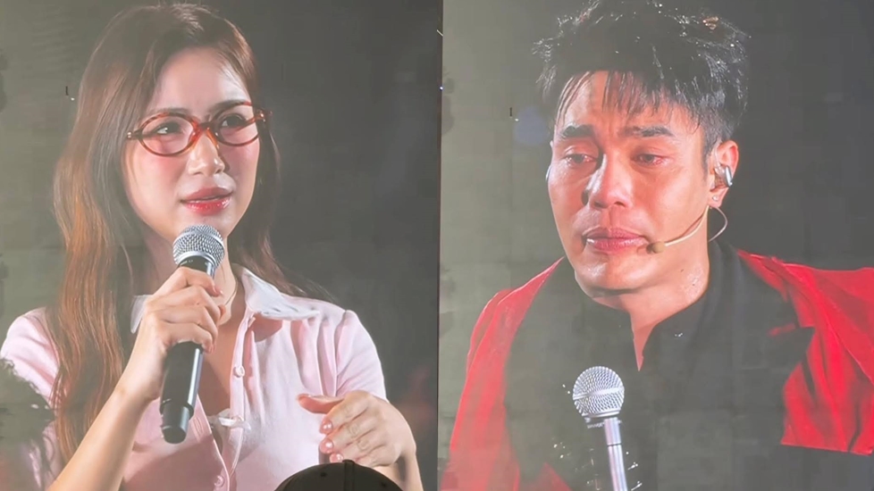 Lê Dương Bảo Lâm bật khóc xin lỗi Hoà Minzy tại fan meeting 