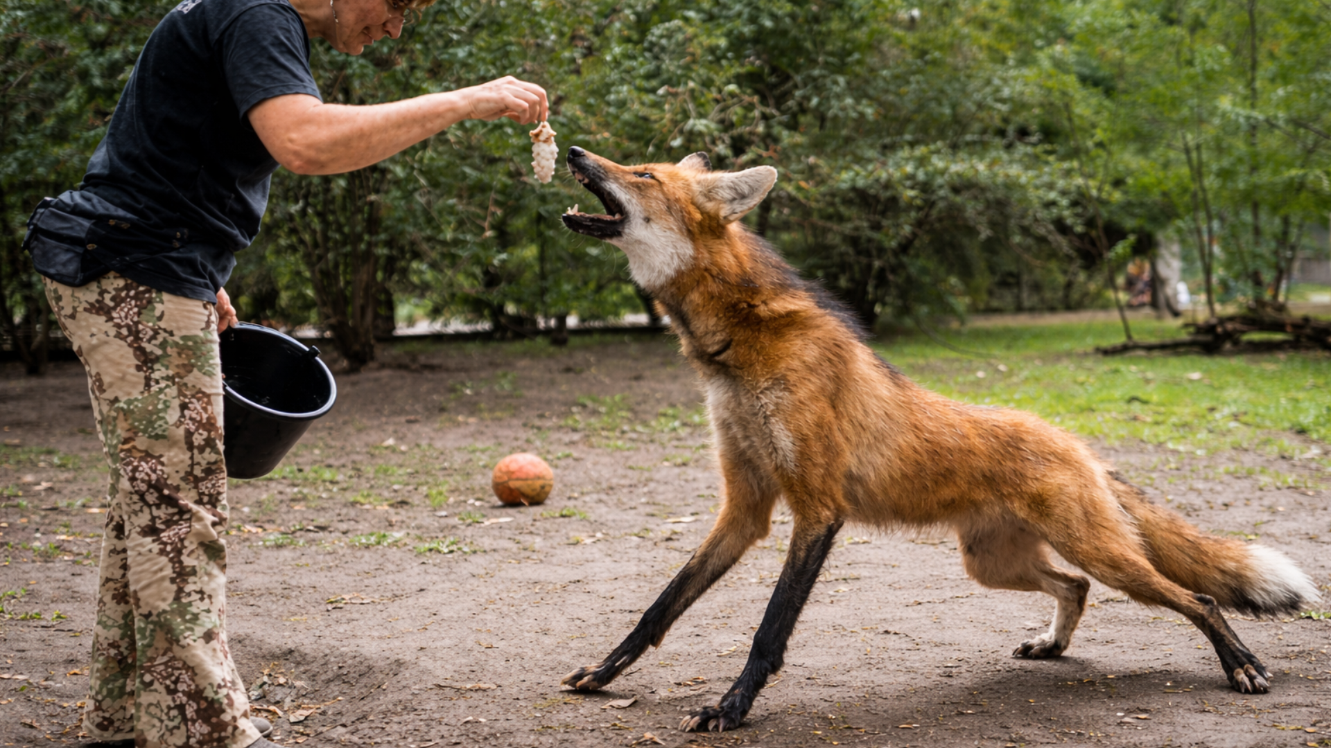 Chân dài 1 mét! Được gọi là sói thế nhưng lại thích ăn hoa quả