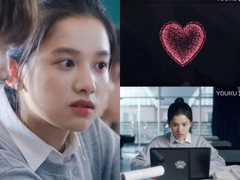 Dân mạng đu trend tạo hình trái tim bằng mã code trong phim Hoa Ngữ