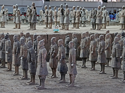 Cách bố trí đội quân đất nung trong mộ Tần Thủy Hoàng