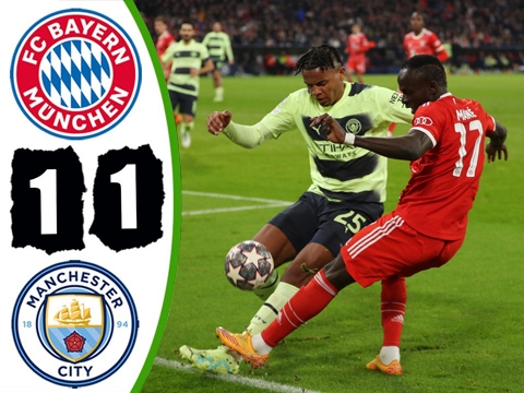 Bayern Munich 1-1 Manchester City (Tứ kết lượt về Champions League 2022/23)