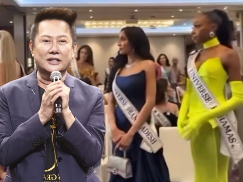 Sốc: Ông Nawat mắng thí sinh Miss Universe đến bật khóc tại lễ trao sash