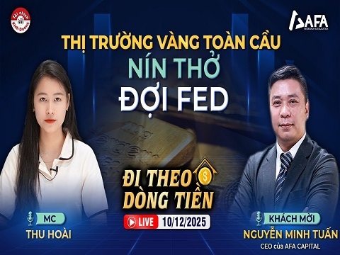 THỊ TRƯỜNG VÀNG TOÀN CẦU NÍN THỞ ĐỢI FED