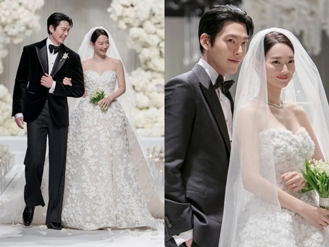Kim Woo Bin và Shin Min Ah công bố hình ảnh trong đám cưới