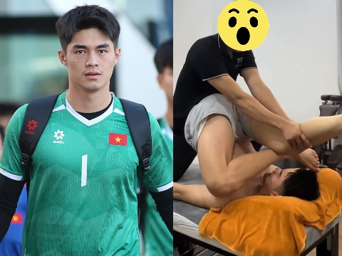 Rộ clip thủ môn Trung Kiên U22 VN đi massage ở Gia Lai.