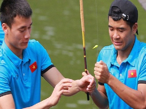 Cầu thủ U23 Việt Nam phấn chấn đi câu sau trận thua Hàn Quốc